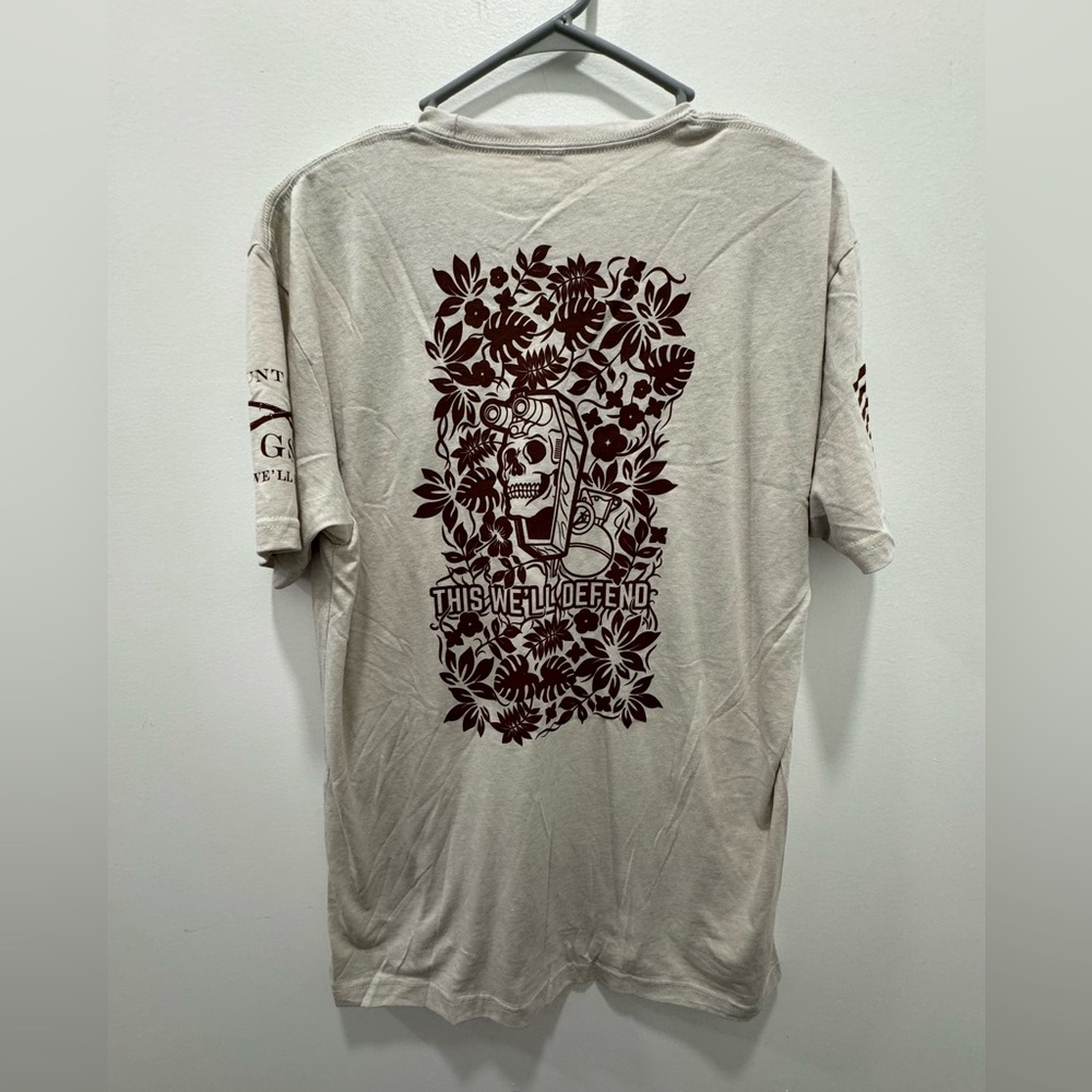 Men’s Grunt Style Graphic Tee Shirt Cream NWT Large - Picture 4 of 5